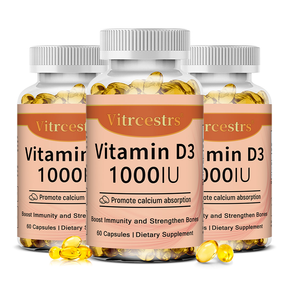 Health Wellness Usa - Vitamin D3 1000 IE Kapseln, unterstützt
