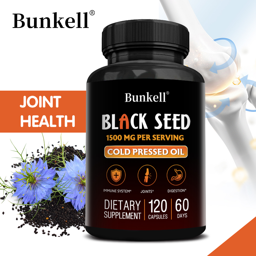 Health Wellness Usa - Schwarzkümmelöl-Kapseln 1500mg - Immunsystem, Antioxidans, Verdauungsförderung,