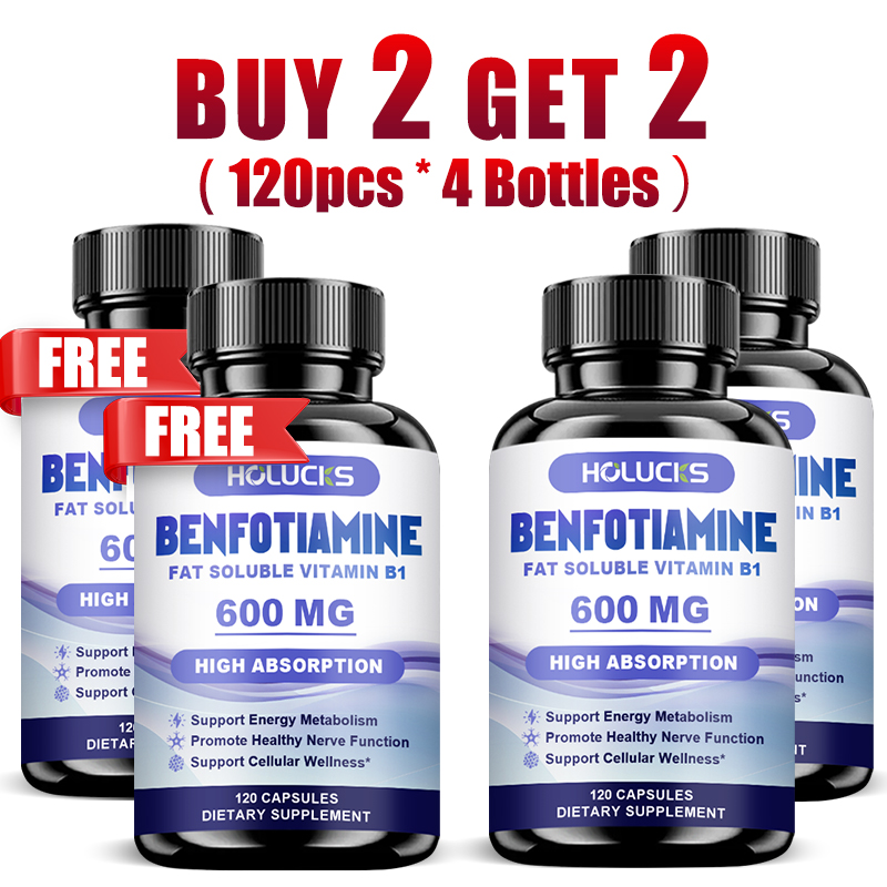 Health Wellness Usa - Benfotiamin-Kapseln, mit fettlöslichem Vitamin B1, unterstützen