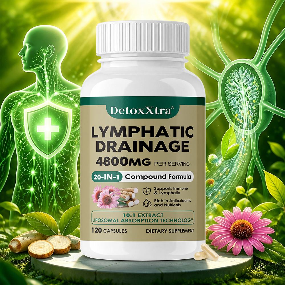 Health Wellness Usa - Lymphreinigungs-Nahrungsergänzungsmittel - Unterstützt die Lymphreinigung, die