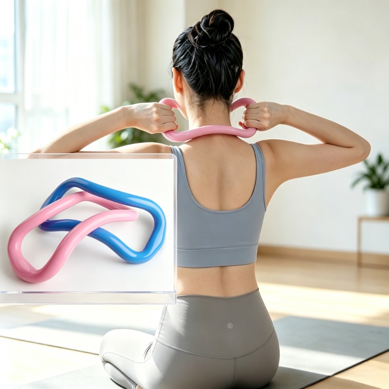 Health Wellness And Fitness - Prati Yoga-Ring Schulter-Dehnungs-Trainer Muskelentspannungs- und Massage-Ring