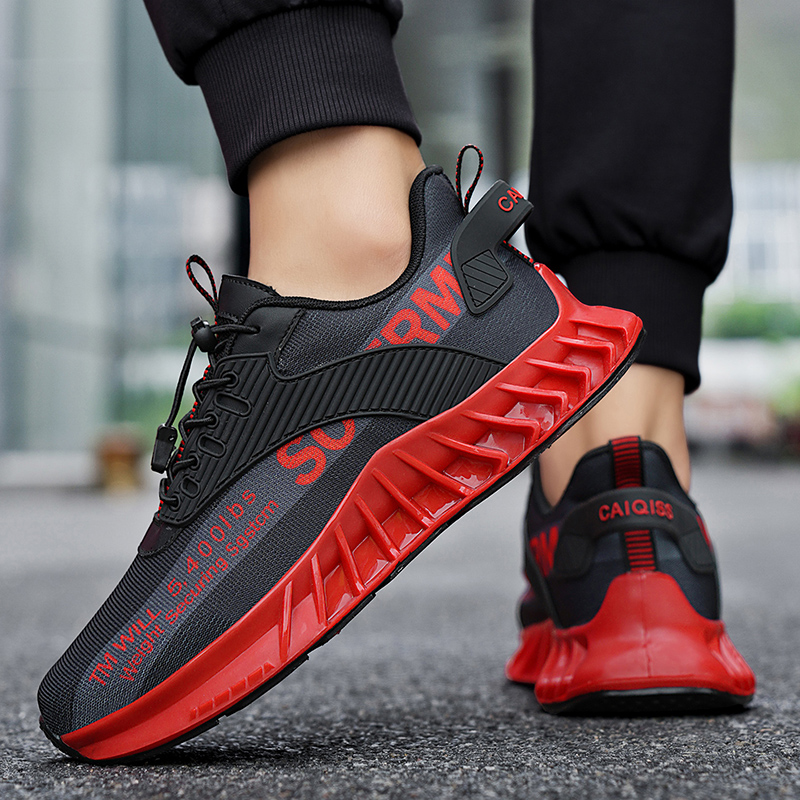 Health Wellness And Fitness - Herren-Laufschuhe, atmungsaktives Mesh, stoßdämpfend, Fitness-Schuh, Training,