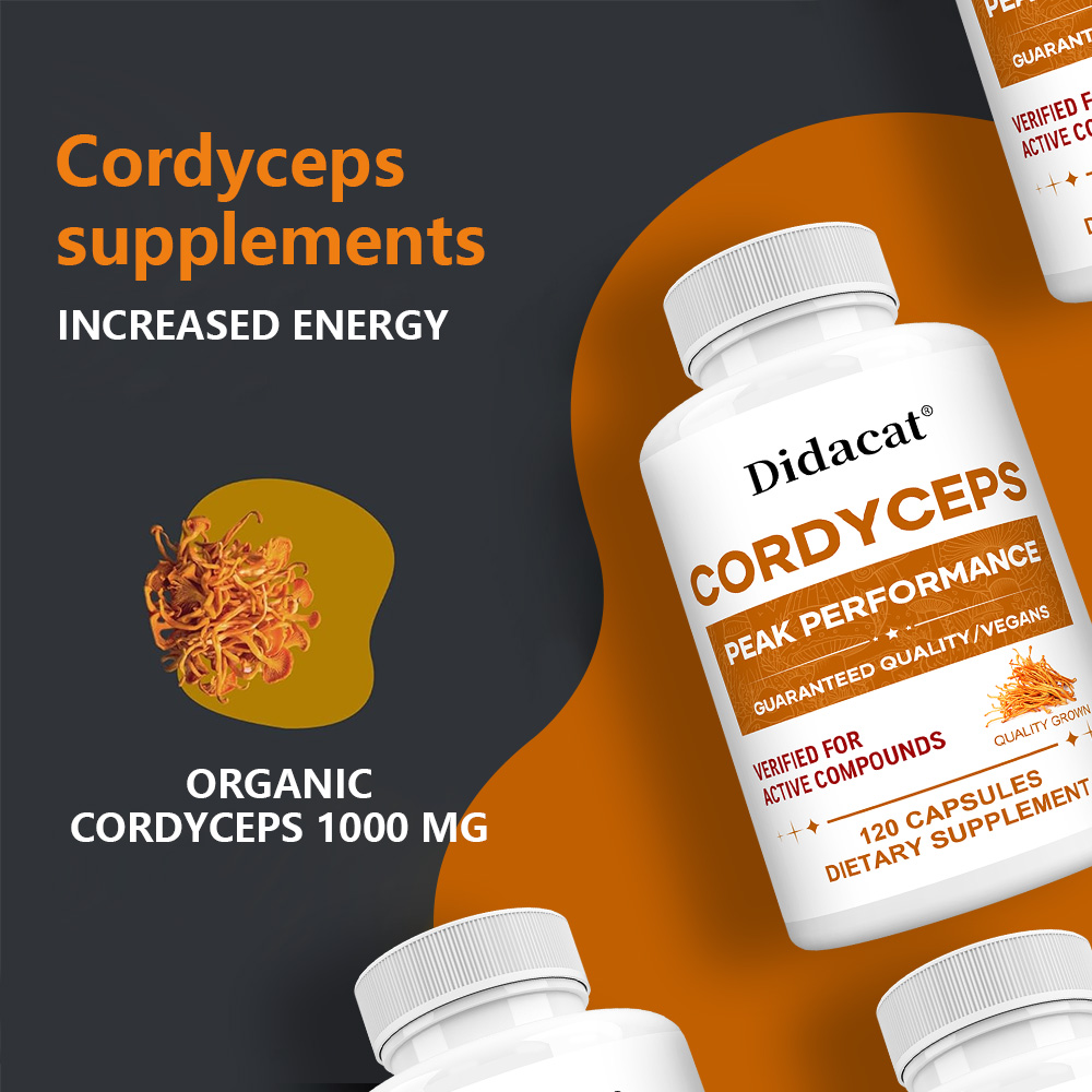 Cordyceps-Pilz-Kapseln 1000mg, – Health Wellness Usa Bewertung und Preis